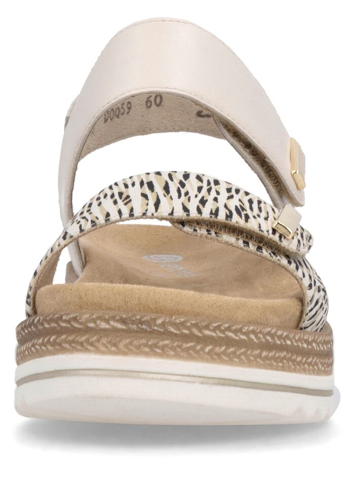 Remonte, eleganta damsandaler med uttagbar fotb&auml;dd 